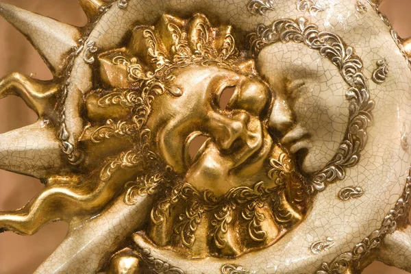 Venedik - güneş ve ay - dekorasyon maskesi — Stok fotoğraf