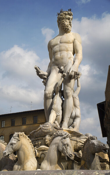 Florence - Neptune fountain from Ammannati 1575