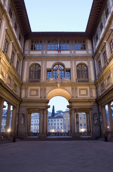 Florenz - Uffizien Galerie am Morgen — Stockfoto