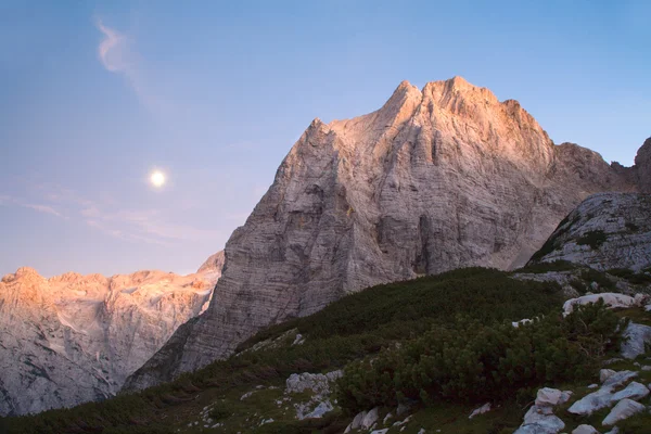 Alpes Julianos - pico de stena al atardecer —  Fotos de Stock