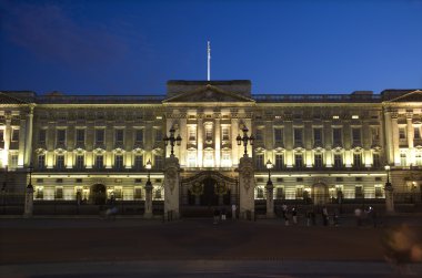 Londra - buckingham Sarayı - akşam