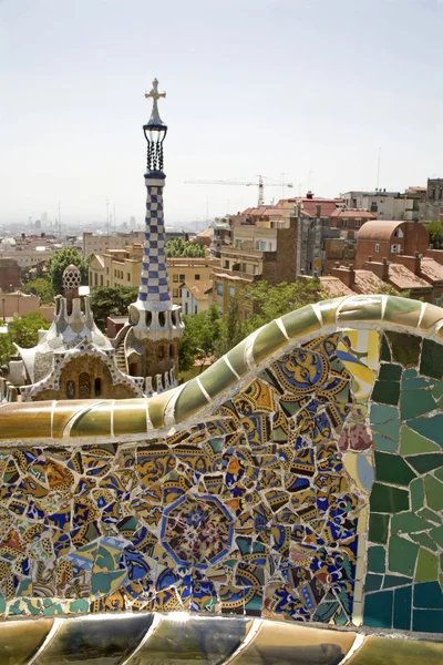 Barcelona - Guell park - Stock-foto