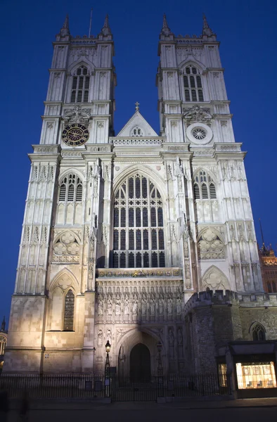 Londres - Abadia de Westminster à noite — Fotografia de Stock