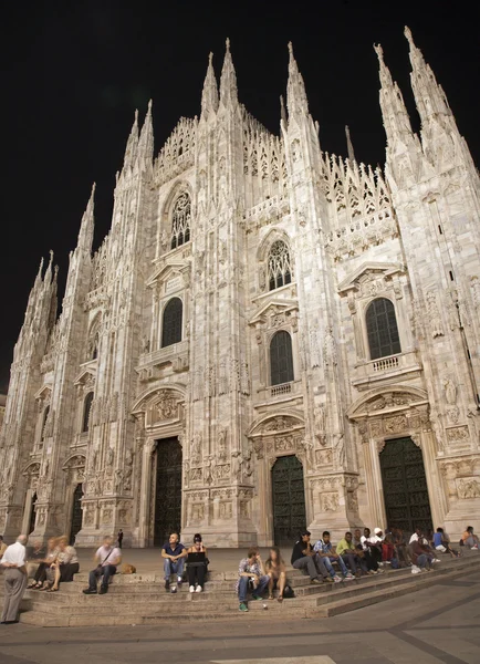Mailand - dom bei Nacht — Stockfoto