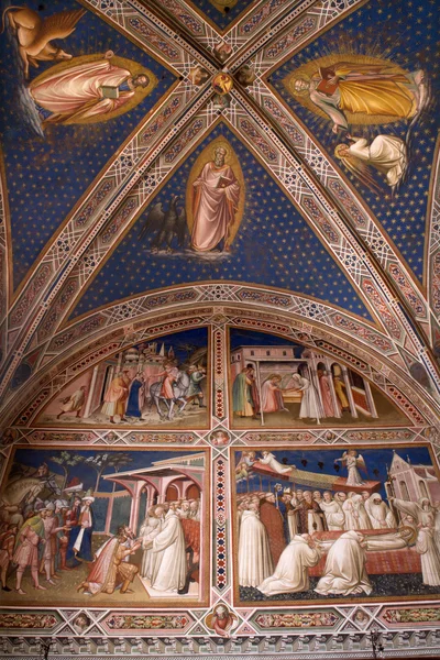 Floransa kiliseden - san miniato al monte fresco — Stok fotoğraf