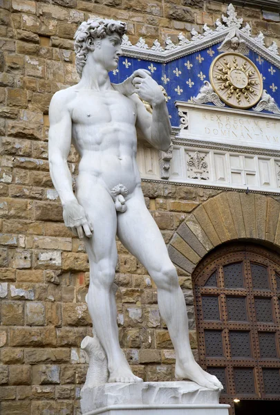 Florence - David statue by Michelangelo — Stock Photo, Image