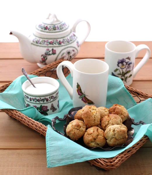 Cookie i filiżankę herbaty — Zdjęcie stockowe