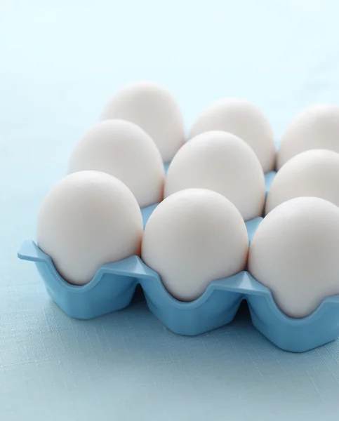 Fresh white eggs — Stock Photo, Image