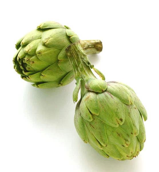 stock image Two whole artichoke