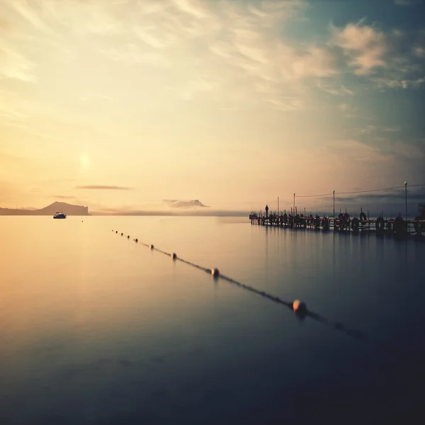 Рассвет на Черном море — стоковое фото