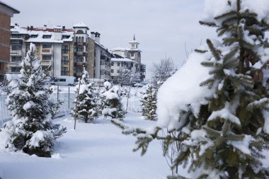 Bansko Mimarlık çağdaş şehir ve ski resort, Balkanlar'da, Bulgaristan