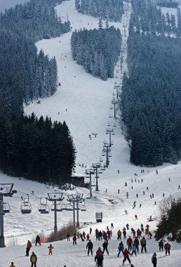 Bansko, tanınmış Kayak Kayak parça, Balkanlar'da Bulgaristan