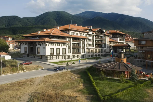 Μπάνσκο αρχιτεκτονική, γνωστού χιονοδρομικού κέντρου, Βουλγαρία Βαλκανίων Ευρώπη — Φωτογραφία Αρχείου