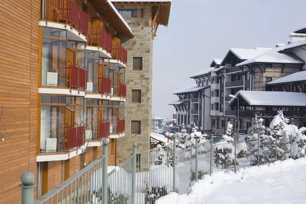 stock image Bansko architecture contemporary town and ski resort, Balkans, Bulgaria