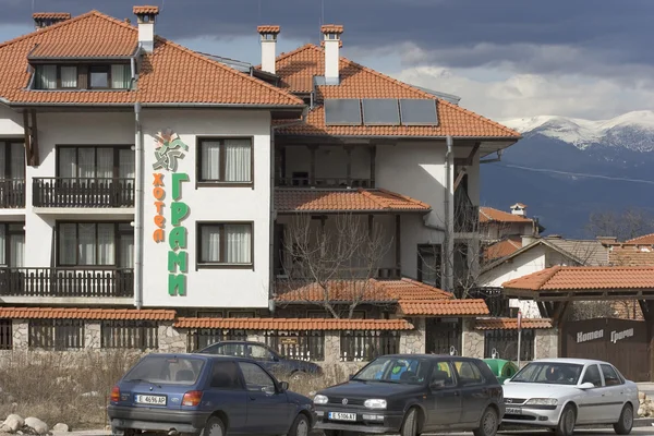 滑雪胜地班斯克，当代最新的小镇，巴尔干保加利亚 — 图库照片