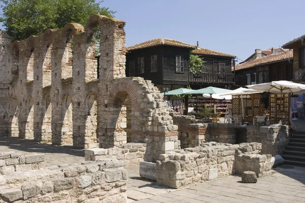 Historical remains, Nessebar Black Sea resort — Stock Photo, Image