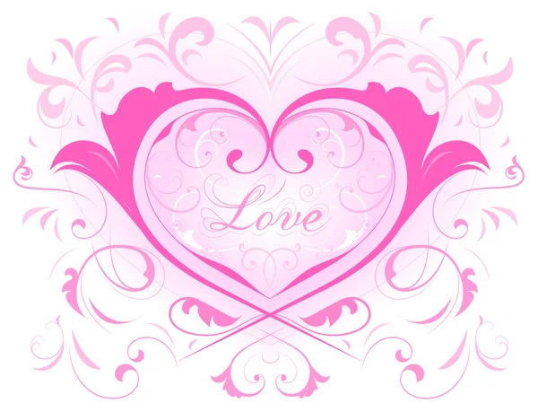 Szív és a szeretet — Stock Vector