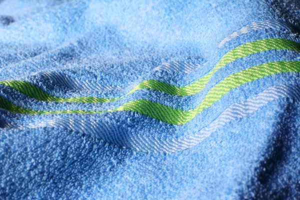 Blauwe handdoek — Stockfoto