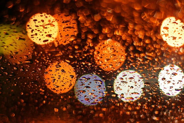 Eső csöpögött üveg — Stock Fotó