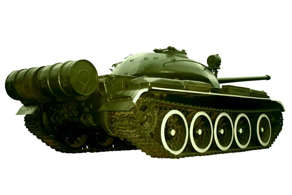 Tanque de batalha em um branco — Fotografia de Stock