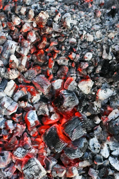 Горение угля — стоковое фото