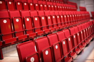 Empty seats in a stadium clipart