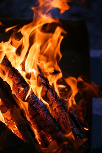 Спалювання дрова — стокове фото