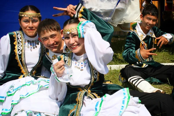 Tatarština dívek a chlapců — Stock fotografie