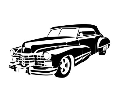 Old vintage car clipart