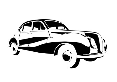 Old vintage car clipart