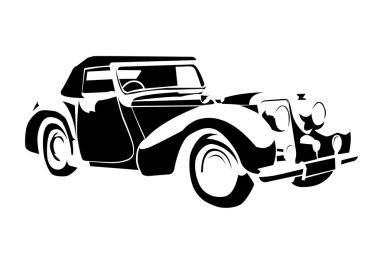 Old vintage car clipart