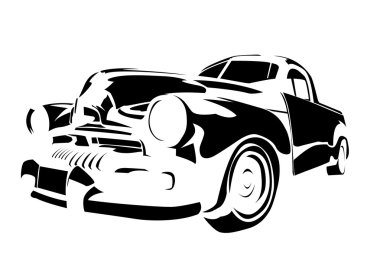 Old vintage car clipart