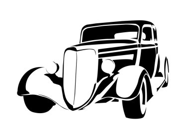 Old vintage car clipart