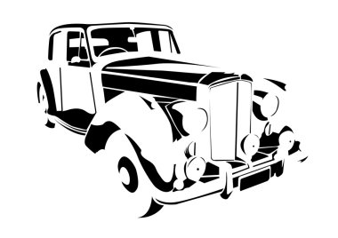 Old vintage car clipart