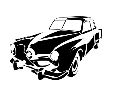 Old vintage car clipart