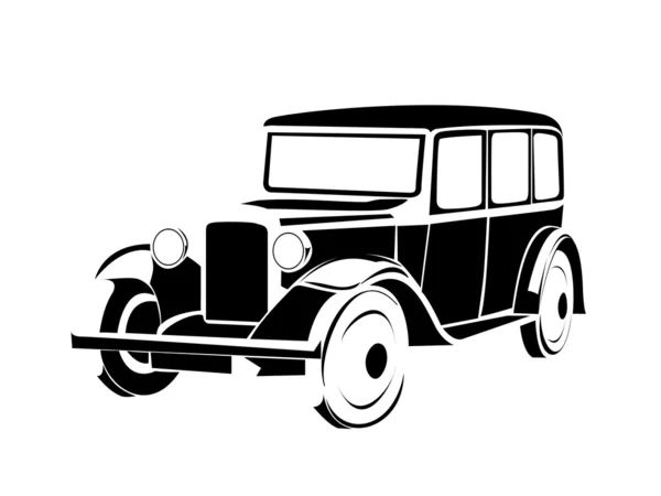 Viejo coche vintage — Vector de stock