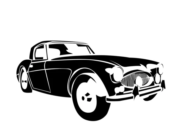 Velho carro vintage — Vetor de Stock
