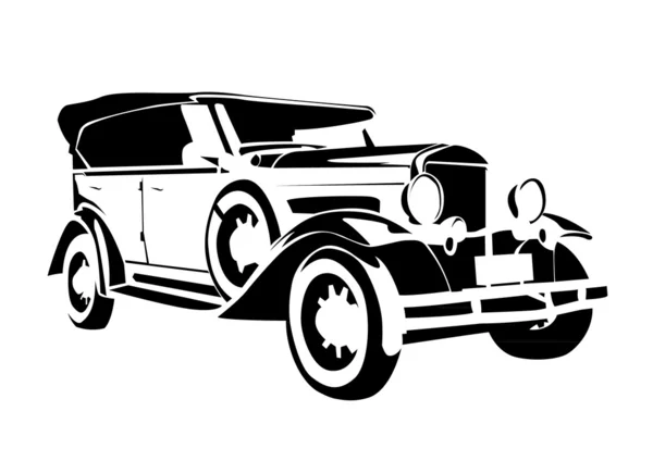 Oude vintage auto — Stockvector