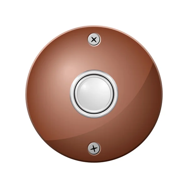 stock vector Door bell button