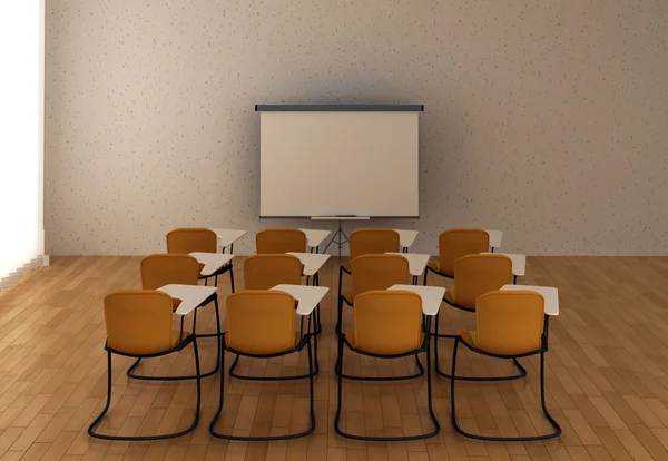 Interior of the training room with marker board and chairs. — Stock Photo, Image