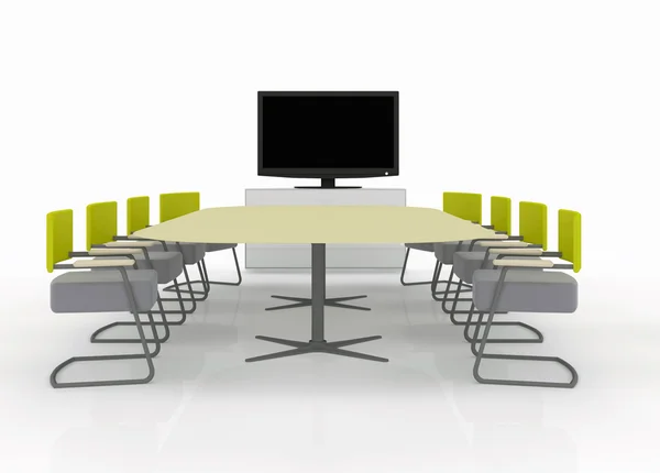 Meeting room with TV — Stock Photo, Image