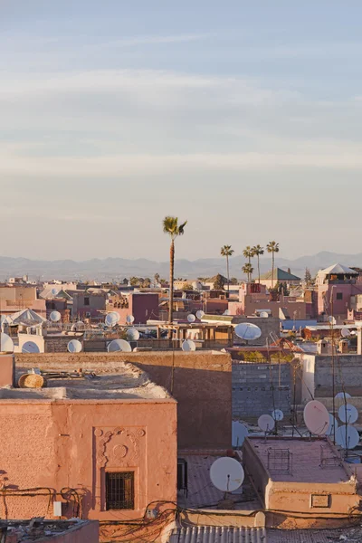 Tak över Marrakech Stockfoto