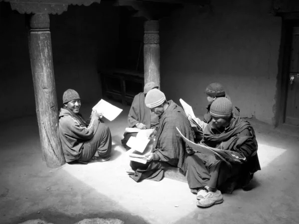 I monaci imparano — Foto Stock