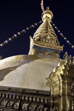 Buddhist architecture ( Swayambhu, Nepal ) clipart