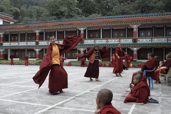 Himalayalar yüzler. Lama dans. Sikkim. — Stok fotoğraf