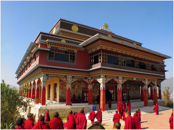 Гімалаї архітектура Pulkhakiary Гомпа Непал Ліцензійні Стокові Фото