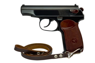 Semi-automatic pistol clipart