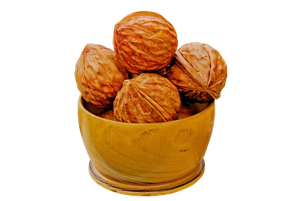 Καρύδια από ξύλο κέδρου σε ένα βάζο — Φωτογραφία Αρχείου