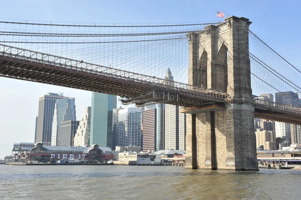 New York Brooklyn Köprüsü — Stok fotoğraf