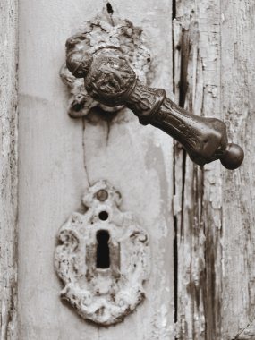 Old doorknob clipart